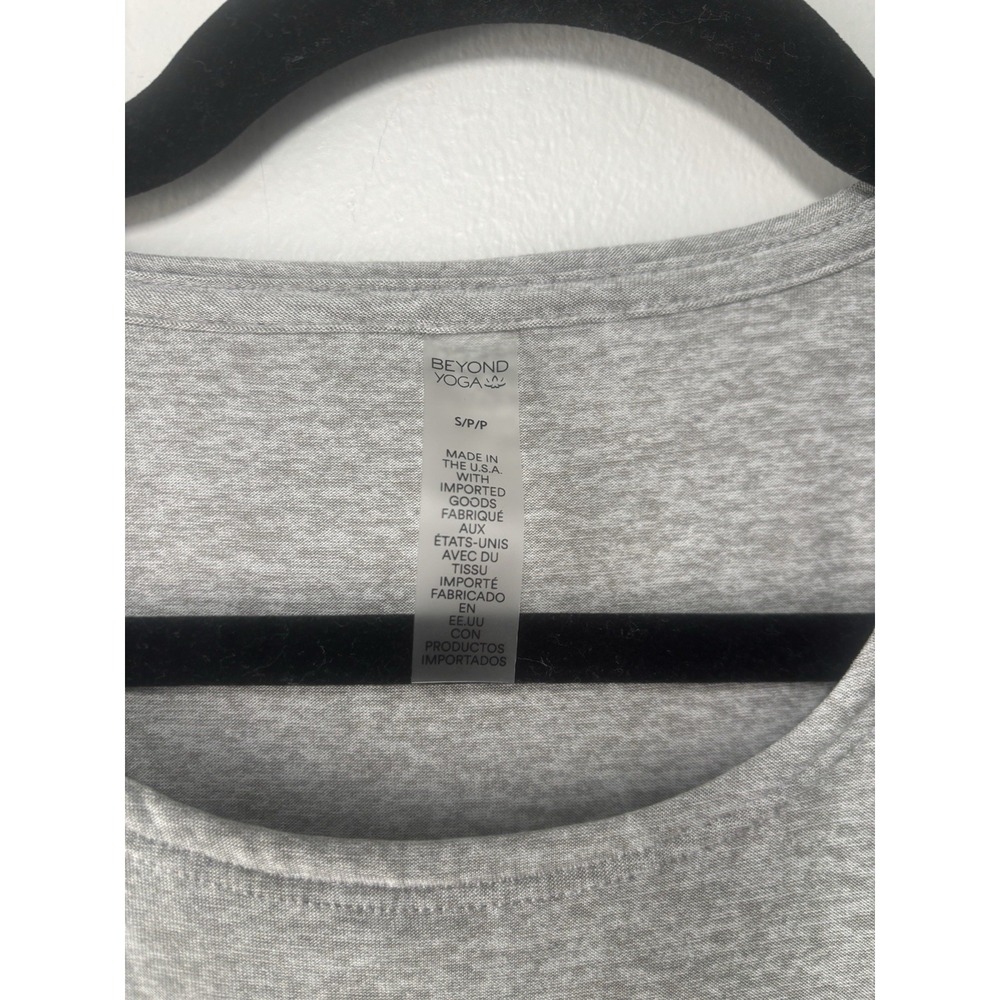 Beyond Yoga Featherweight Gather Ruched Mini Dress Spacedye Grey Small Athletic - Picture 6 of 9